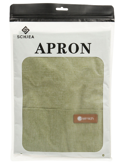 Фартук 66х75 см, 100% полиэстер, зеленый, A170095