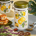 Банка для сыпучих продуктов, доломит, 0.75 л, с крышкой, Daniks, Лучиано