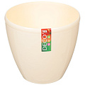 Горшок для цветов пластиковый Deco Twin 268-006 Santino кремовый, 1.5 л