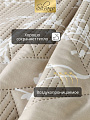 Покрывало 2-спальное, 180х200 см, 100% полиэстер, стеганое, Silvano, Прованс, бежевое - фото 6