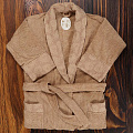 Халат женский, махровый, 100% хлопок, бежевый, L-XL, 48-50, Barkas, Aria, AI-1905018