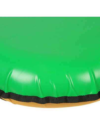 Санки-ватрушка Эконом, 60 см, 50 кг, с буксировочным тросом, с ручками, желтый с серым, УВ-экк-0,6_ж.с.