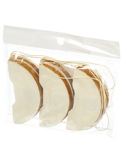 Елочное украшение Шар, 6 шт, бежевый с блеском, бумага, Y4-9806