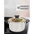 Кастрюля нержавеющая сталь, 2.6 л, крышка стекло, DNN4, GS-01110-18CA-1, индукция - фото 3