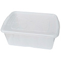 Контейнер хозяйственный, 35 л, 59х39х32.5 см, с крышкой, с защелками, прозрачный, Милих, 06035 - фото 2