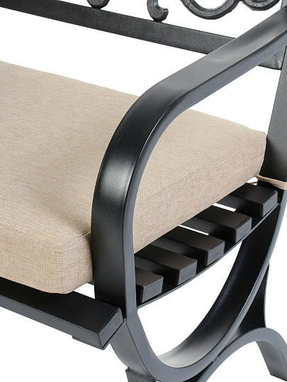 Скамейка металл, 128х60х85 см, C010257