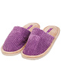 Тапки для женщин, велюр, фиолетовые, р. 38, закрытые, 813F224-1