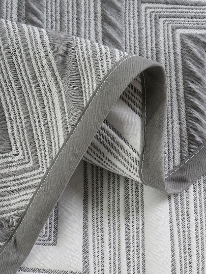 Покрывало евро, 180х200 см, 100%пэ, двустороннее, Silvano, Шеврон, серый