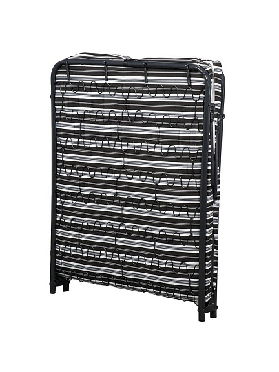 Раскладушка 194х79х38.5 см, 100 кг, Отдых, с4/17/с4/70, полумягкая, сталь, пружинная змейка, матрас в комплекте, поролон