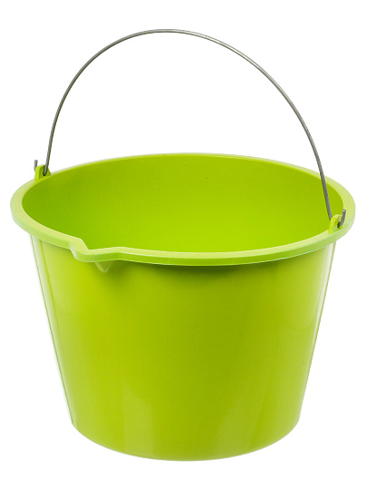 Ведро пластик, 16 л, цветное, строительное, со сливом, вс16ац