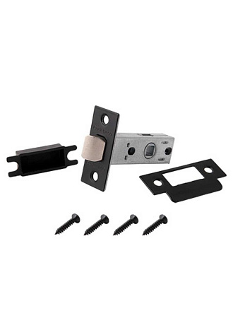 Защелка врезная, Code Deco, 5400-BLM, 30909, язычок металлический, черная