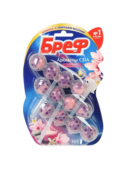Подвеска для унитаза Бреф, Ароматы СПА Роскошь, 3 шт, 50 г