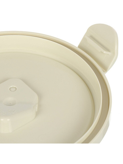 Контейнер пищевой пластик, 0.55 л, 13.7х13.7х6.9 см, светло-серый, круглый, Бытпласт, Phibo Eco Style, 433121830