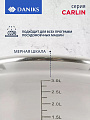Кастрюля нержавеющая сталь, 3.4 л, крышка стекло, Daniks, Карлин, GS-01332G-20, индукция - фото 5