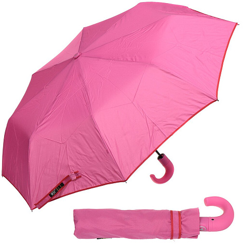 Зонт унисекс, полуавтомат, 8 спиц, 55 см, сплав металлов, полиэстер, в ассортименте, 3319/302-298
