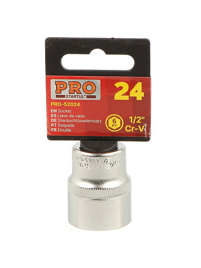 Головка торцевая 6-гранная, 1/2&quot;, 24 мм, Startul, PRO-52024