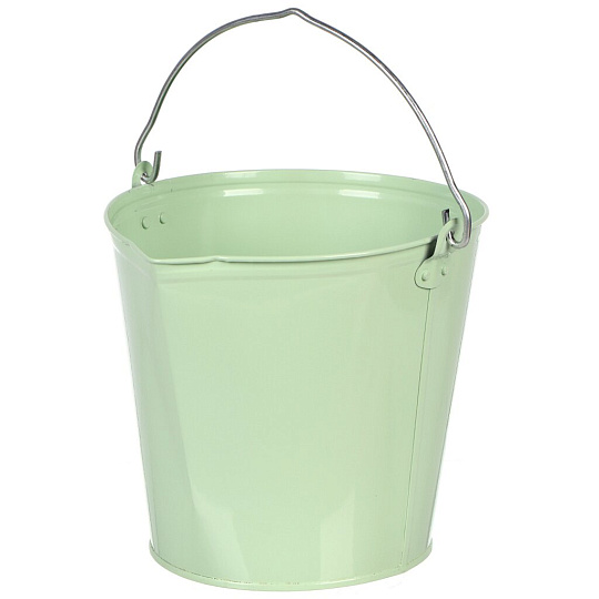 Ведро металл, 9 л, микс, хозяйственное, со сливом, окрашенное, УралИнвест