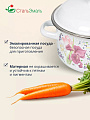 Кастрюля эмалированная сталь, 4 л, крышка сталь, цилиндрическая, СтальЭмаль, Мозаика белоснежная, 1RB221M, индукция - фото 3