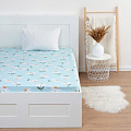 Простыня на резинке LoveLife 180*200*25см, &amp;quot;Ромашки&amp;quot;, 100% хлопок, сатин, 125г/м² 6881713