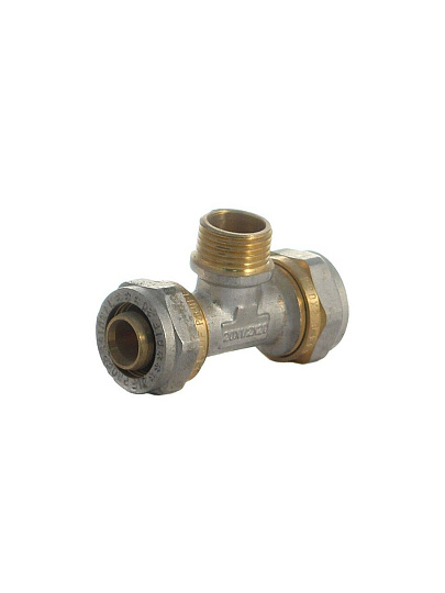 Металлопластиковый тройник d20х1/2'', наружная резьба, Frap, F311.2004