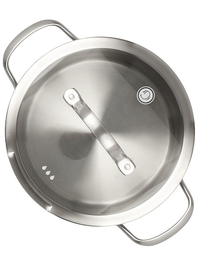 Кастрюля нержавеющая сталь, 3.1 л, крышка стекло, Катунь, Nord, GR01-D-20, индукция