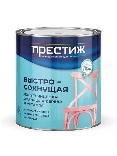 Эмаль Престиж, аромат яблока, акриловая, полуглянцевая, белая, 1.9 кг