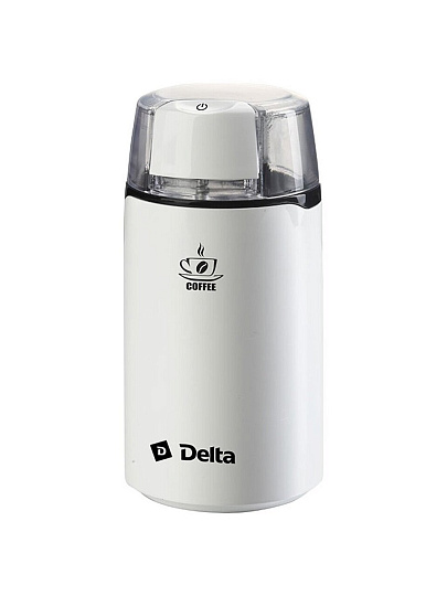 Кофемолка Delta, DL-087К, 250 Вт, 60 г, белая