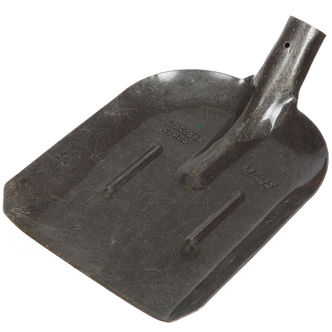 Лопата совковая, рельсовая сталь, 1.48х230х275 мм, МЛШЗ, Графит, 0.8 кг