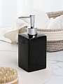 Дозатор для жидкого мыла, керамика, 7х7х18 см, квадратный, черный глянец, Y4-9861 - фото 2