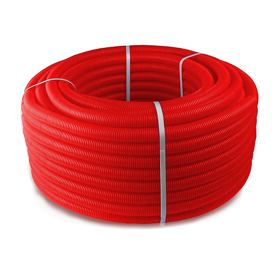 Шланг гофрированный диаметр 25х50 м, красный, РосТурПласт, 35400