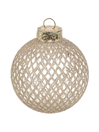 Елочный шар 9 шт, серебро, 8 см, пластик, SYQG- 0124026