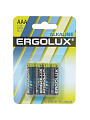 Батарейка Ergolux, ААА (LR03, 24A), Alkaline, щелочная, 1.5 В, блистер, 4 шт, 11744