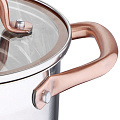 Кастрюля нержавеющая сталь, 1.8 л, крышка стекло, Infinity Chefs, 3505-BGIC, индукция - фото 3