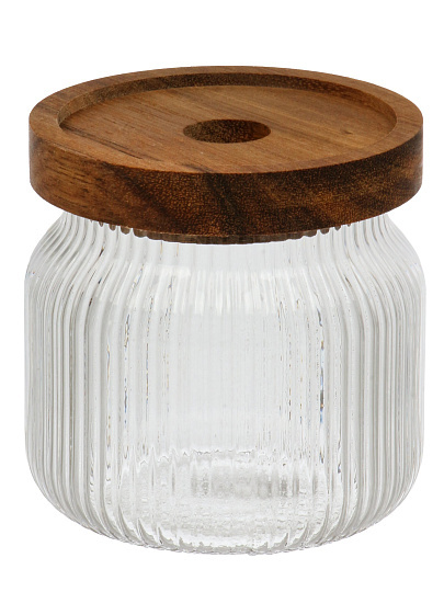 Банка для сыпучих продуктов, стекло, 350 мл, с крышкой, Barouge, Glass Honey Jar, BC-013
