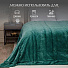 Плед 2-спальный, 200х220 см, искусственный мех, 100% полиэстер, Eclair, зеленый, 29 562 - фото 5