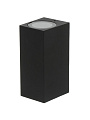 Светильник фасадный General Lighting Systems, GWL-2MR16-GU10-S-IP65, 50 Вт, GU10, на 2 лампочки, IP65, 8х15 см, 2 лампы, IP65, квадратный, черный, 661120
