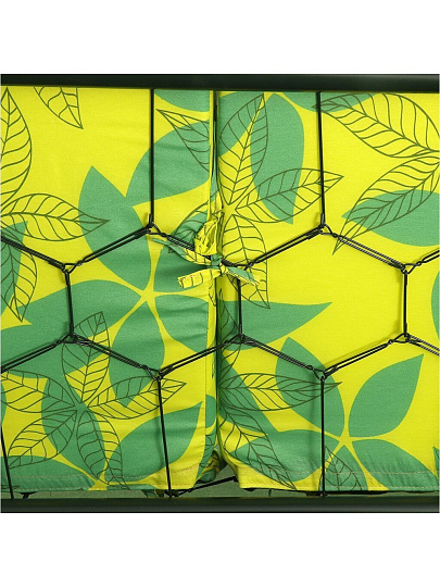 Качели садовые 3-местные, 240х138х160 см, 210 кг, Olsa, Рица, желтые, листья, с1114, металл