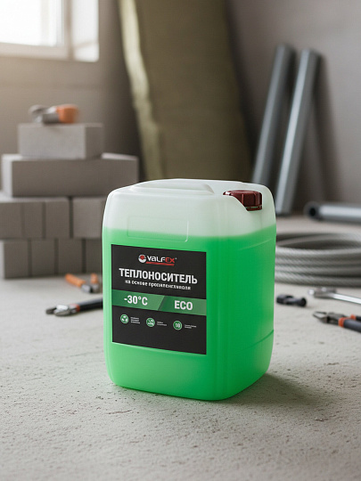 Теплоноситель для систем отопления, пропиленгликоль, 20 кг, не горюч, ECO-30, Valfex