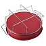Форма для запекания силикон, 25х6 см, круглая, на металической подставке, красная, 856-139 - фото 3