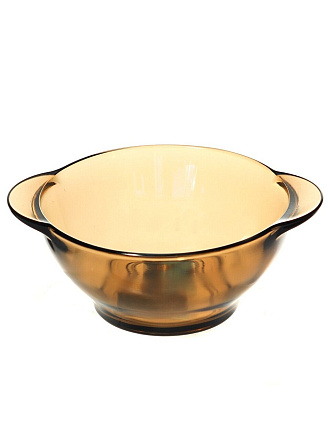 Бульонница стекло, 510 мл, с ручкой, с ушками, дымчатая, IL Primo, 62007