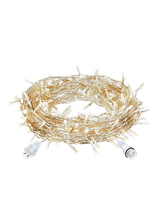 Гирлянда 192 лампы, 4х1 м, 1 режим, Занавес, Vegas, теплый белый свет, прозрачная, на улице/в помещении, сетевая, LED, мигание, 6 нитей, 55029