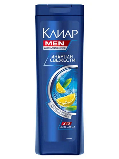 Шампунь Clear vita ABE, Men Энергия свежести, для всех типов волос, для мужчин, 400 мл