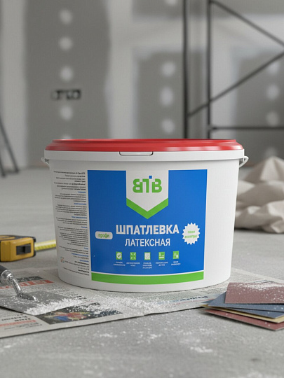 Шпатлевка ВТВ, Профи, латексная, для внутренних и наружных работ, 30 кг