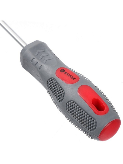 Отвертка крестовая, Bartex, PH1, 1х75 мм, антискользящая двухкомпонентная, CrV сталь, K0029N