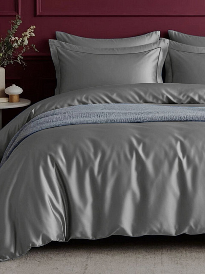 Постельное белье евро, простыня 216х240 см, 2 наволочки 50х70 см, пододеяльник 200х215 см, Tenara, тенсель, Палома