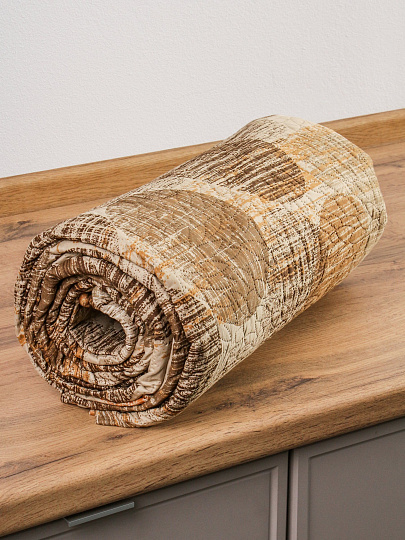 Покрывало евро, 210х240 см, 100% полиэстер, двухстороннее, стеганое, Silvano, Мадонна Лимбо, бежевое