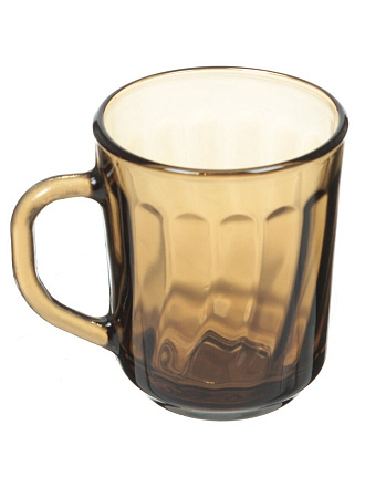 Кружка стекло, 250 мл, 62048-01, дымчатая