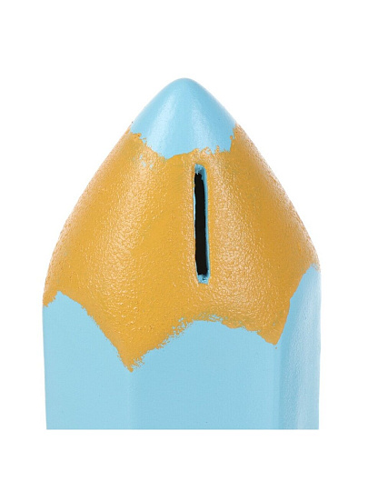 Копилка Карандаш, 9х9х21 см, гипс, 12 0016 13, синяя