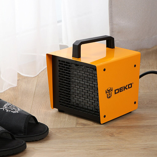 Пушка тепловая электрическая, Deko, DKIH3400, 3.4 кВт, 192 м³/ч, керамический элемент, квадратная, 080-1013