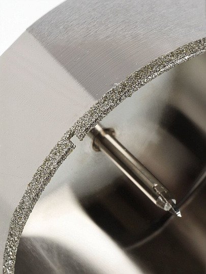 Коронка алмазная, по керамограниту и керамике, Rennbohr, Alpha, диаметр 120 мм, с центрирующим сверлом, 676202